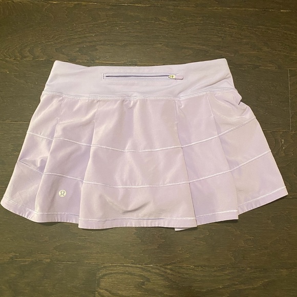 lululemon athletica Dresses & Skirts - Lululemon Pace Rival Skirt Lilac Smoke Size 4 13” Length